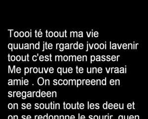 POUR TOI MA MEILLLEUR AMIE