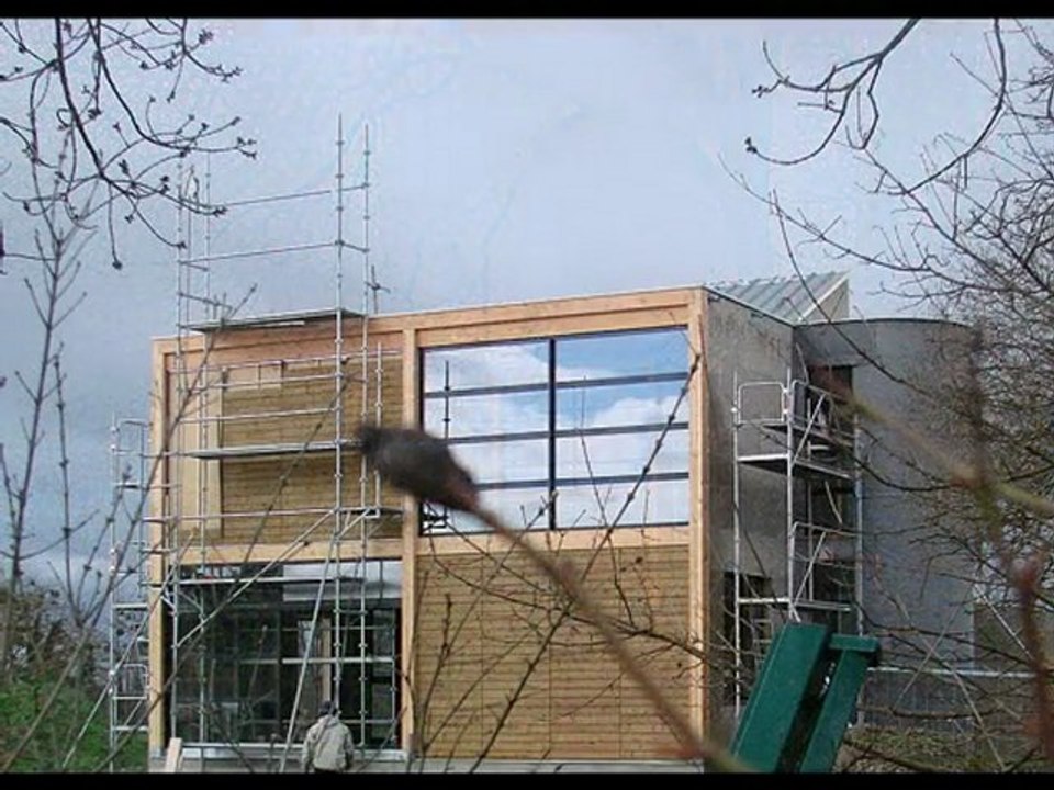 Maison ossature bois "Cube bioclimatique "