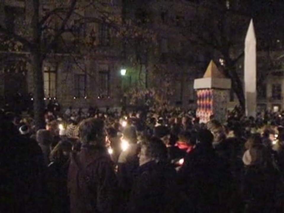 Minarets, rassemblement devant la cathédrale de Genève