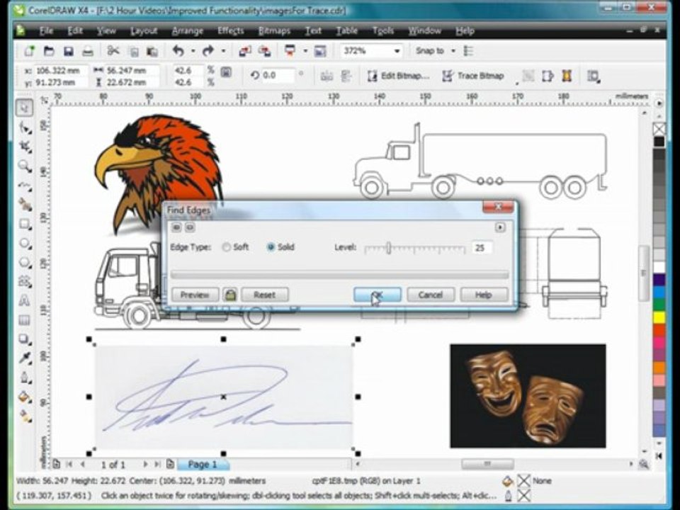Corel Draw : Décalquer une image