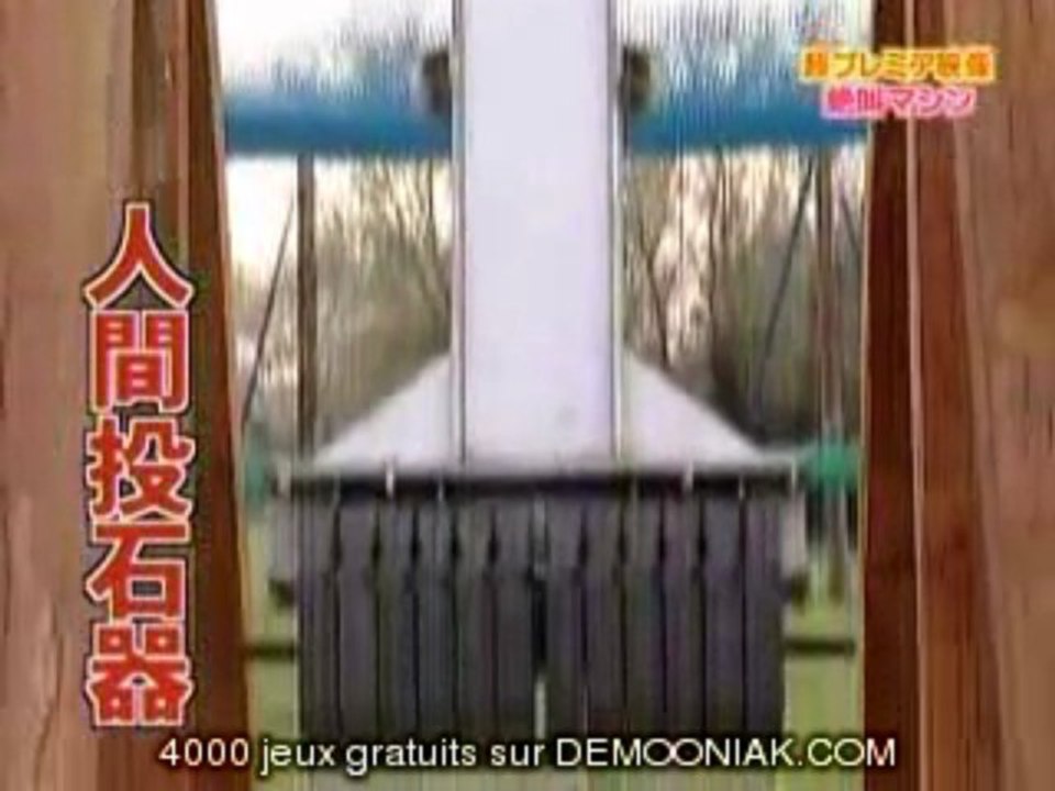 catapulte humaine JEUX TV JAPON
