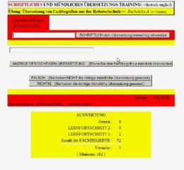 video Demo englisch Trainer Mechatronik(Woerterbuch-Begriffe