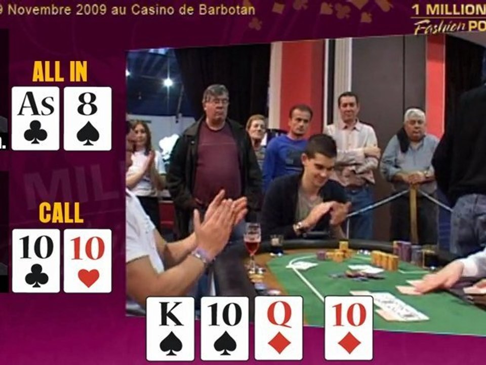 Finale de l'étape 1M$PT du casino de Barbotan