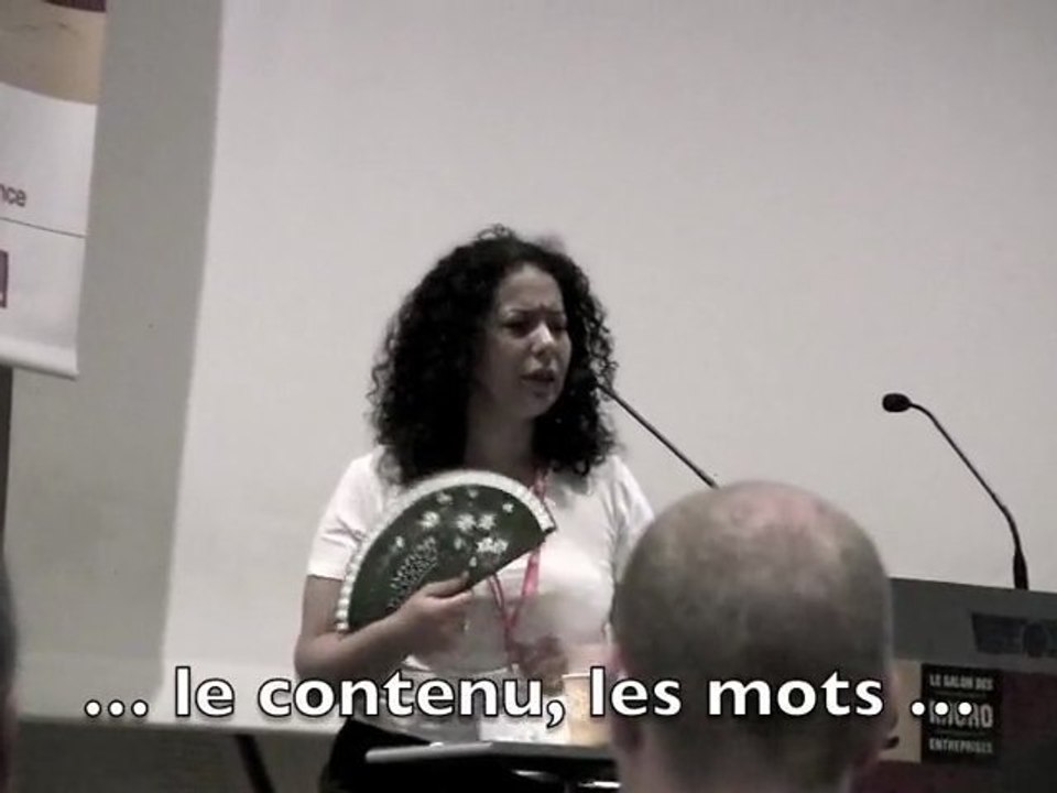 Fadhila Brahimi au Salon Micros-entreprises 2009