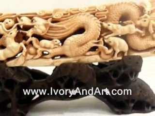 Mammoth ivory Tusk - The 12 Zodiac Animal 4112