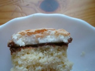 carrés a la noix de coco et chocolat