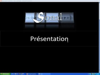 Présentation du logiciel sonal
