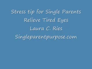 Stress Tip for Tired Eyes