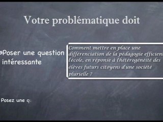 Comment trouver une bonne problématique au CRPE oral pro?