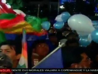Festejos y llamados a la unidad en Bolivia