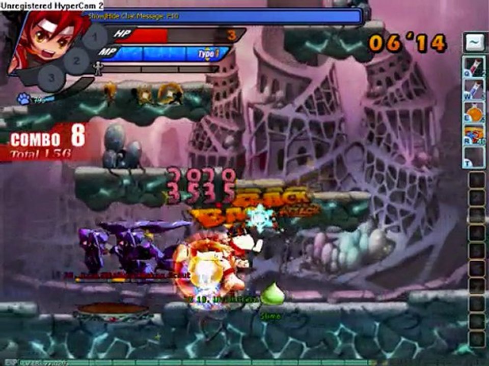 Grand Chase - Kaze'aze's Castle Jin solo lvl 18 VS 39-42