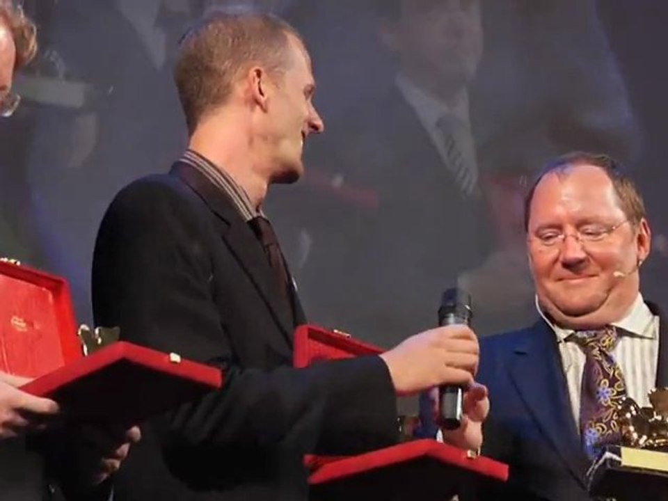 John Lasseter and the team are honored at the Venice Film Fe