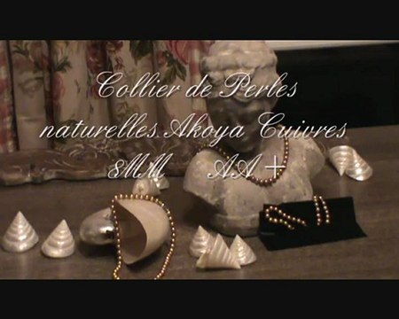Collier de Perles AKOYA Cuivres de 8mm AA+