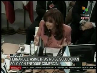 Discurso de Cristina Fernández en Cumbre Mercosur parte 2