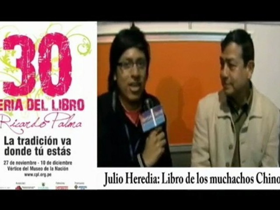 Julio Heredia en la 30 Feria Ricardo Palma