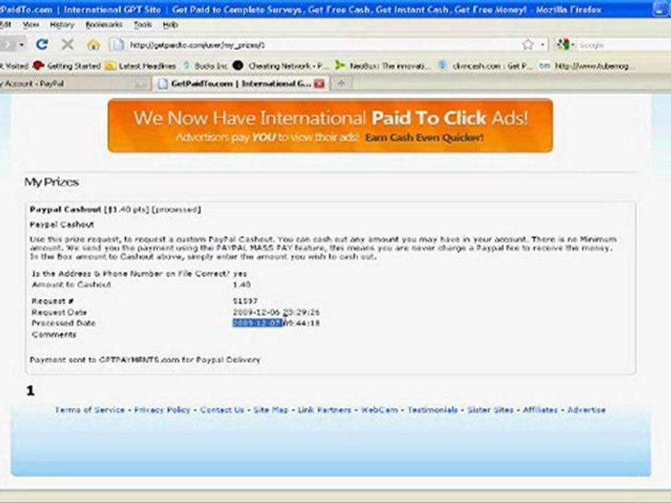 GetPaidTo.Com Review and Confirmation