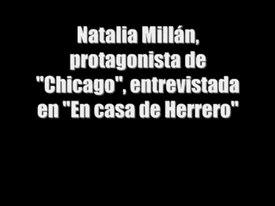 Natalia Millán entrevistada por Luis Herrero