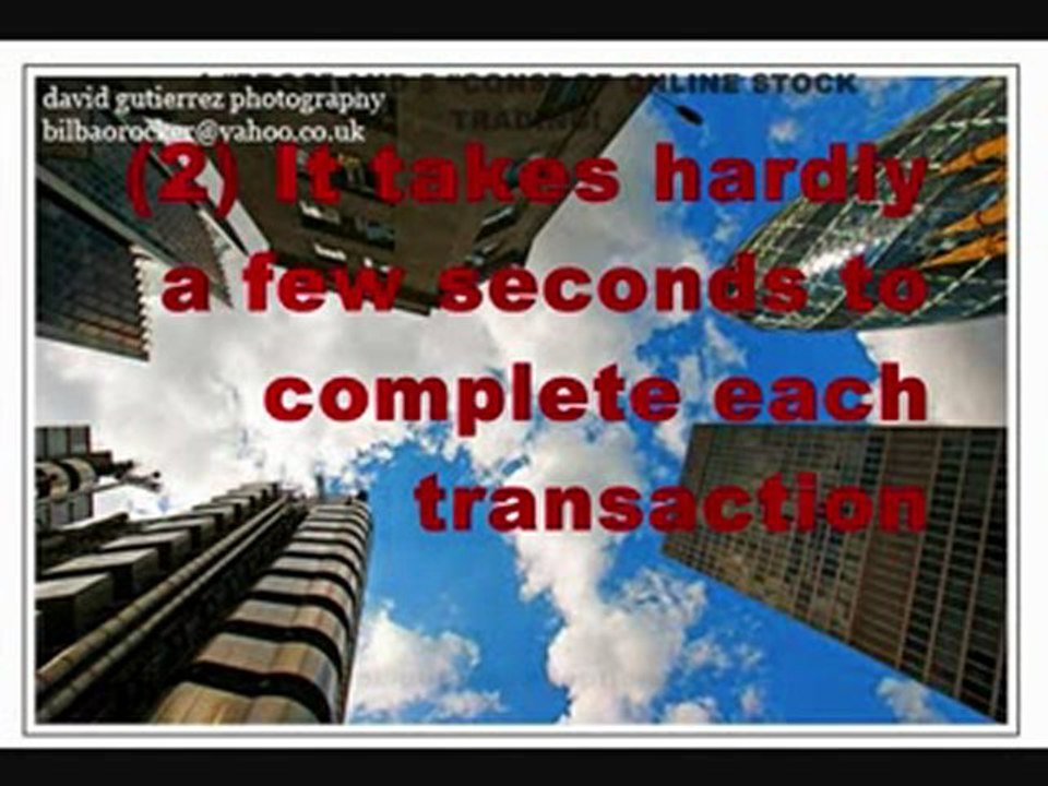 Pros and Cons of Online Stock Trading