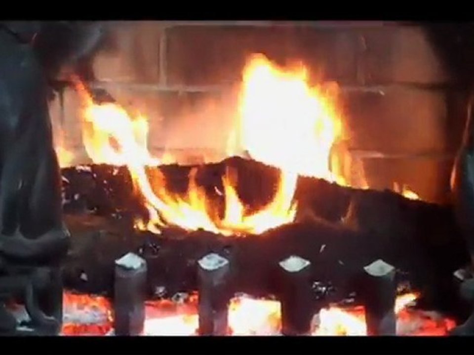 Sitting Beside the Fireplace