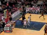 NBA Mikki Moore takes the pass in the low post and slams it