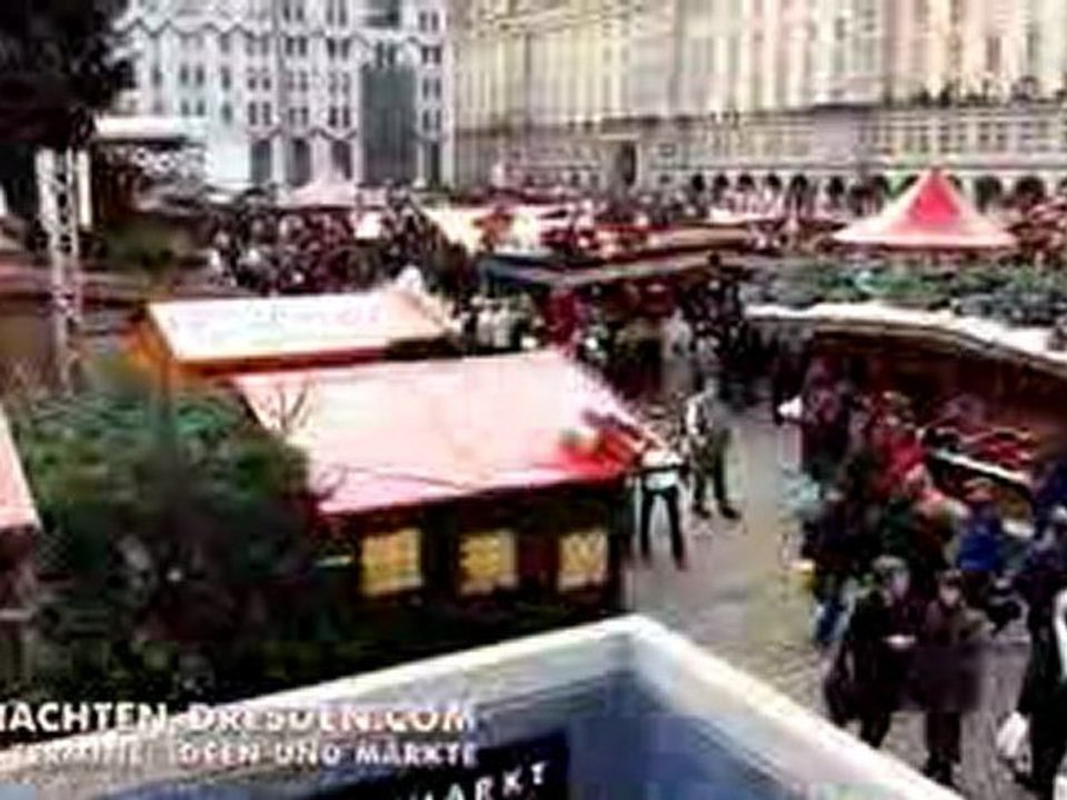 Dresdner Striezelmarkt - Marktübersicht am Tag (HQ)