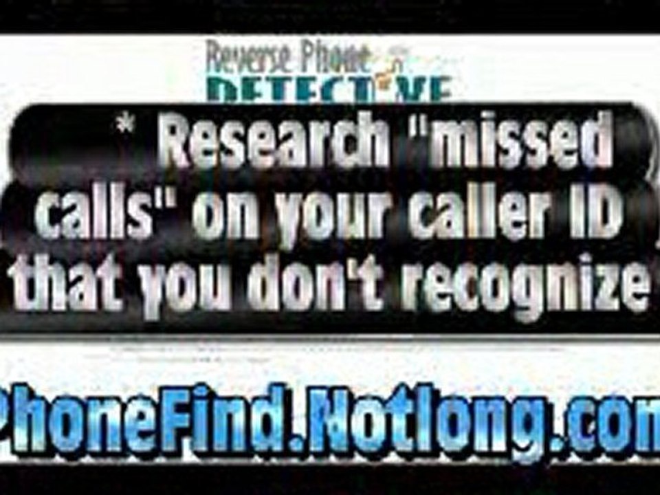 Reverse Phone Lookup