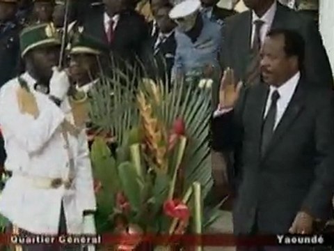 Président Paul Biya à l'Ecole Militaire Interarmes EMIA