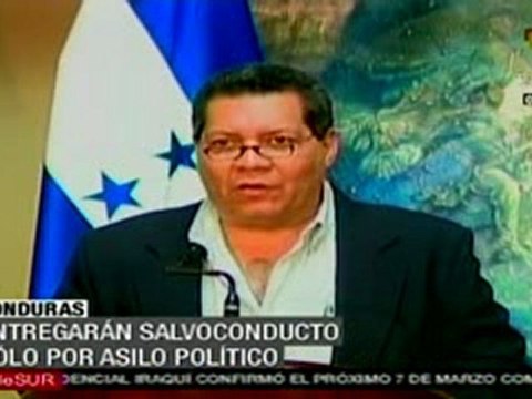 Niega regimen de facto salvoconducto a Zelaya