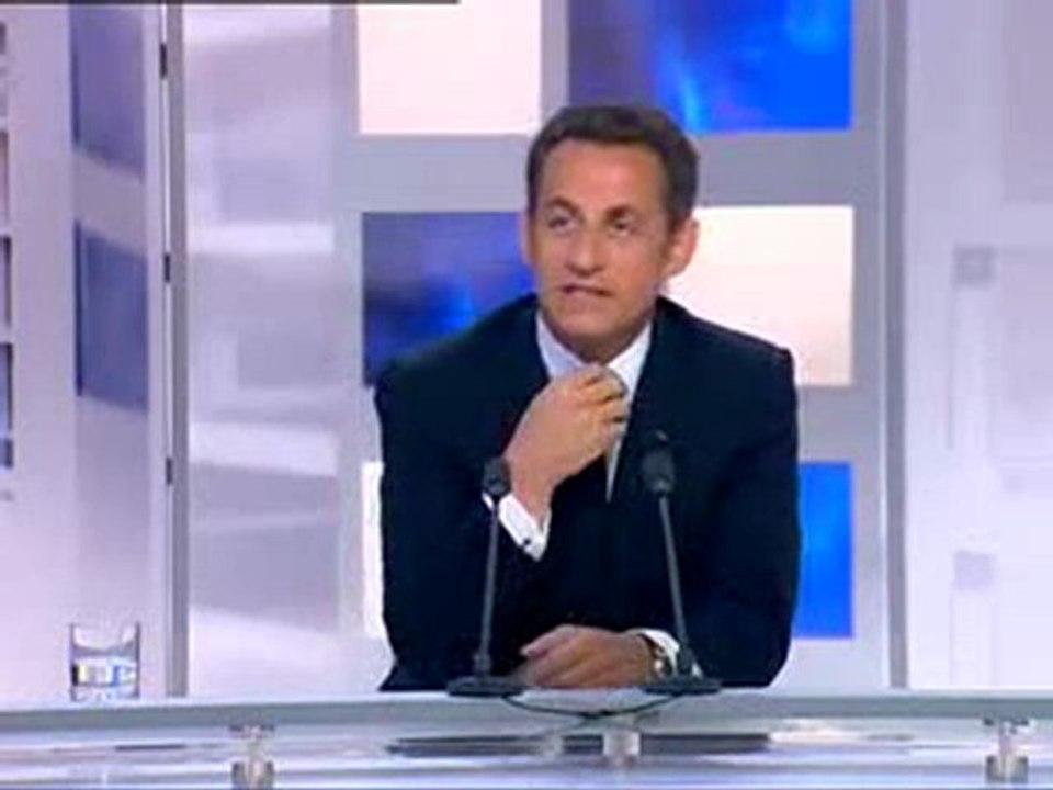 Sarkozy sur le plateau france 3 en ouf