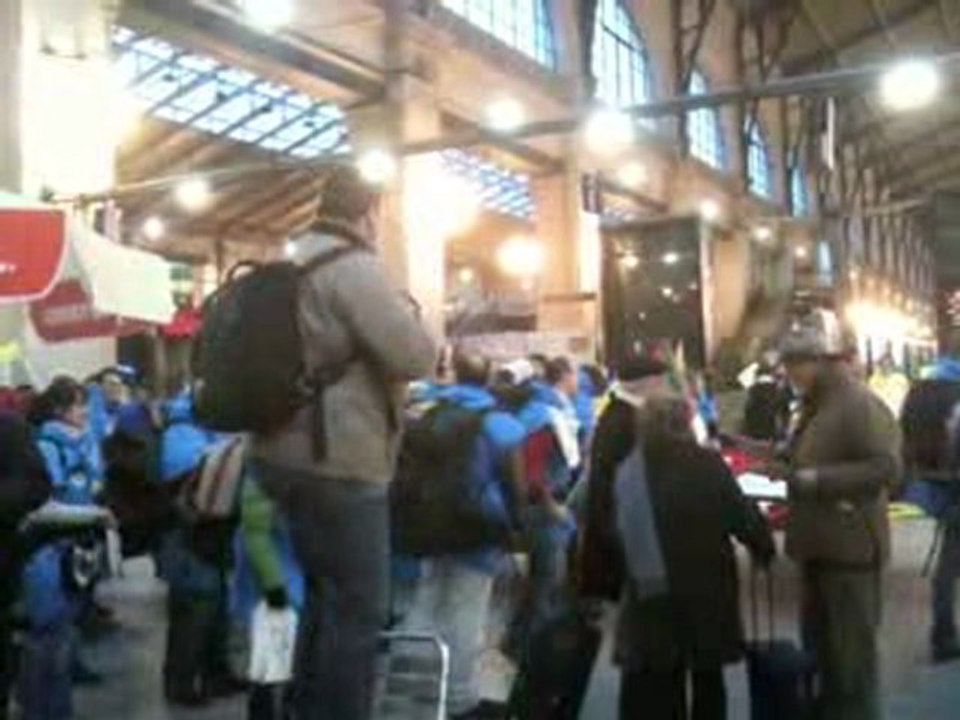 Départ du train pour Copenhague
