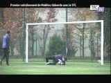 Premier entraînement de Mathieu Valverde