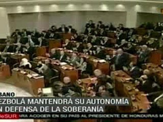 Gobierno Libanes refrenda a Hezbolah