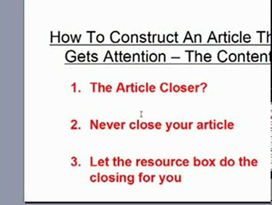 How To Write An SEO Article