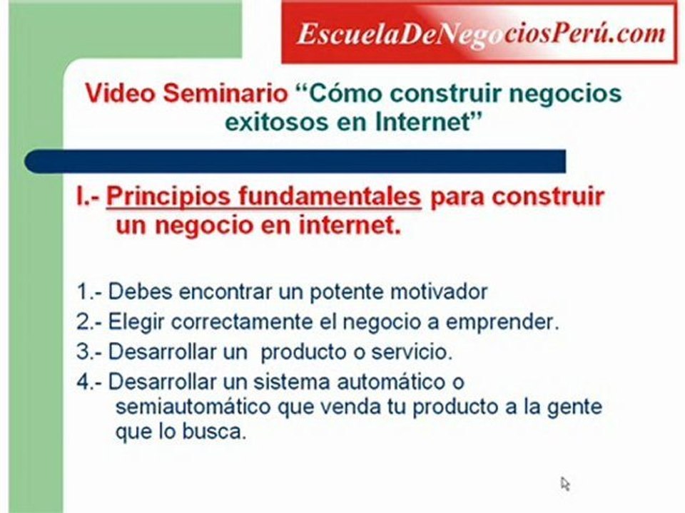 Negocios exitosos - Principios fundamentales
