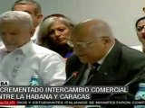 Cuba y Venezuela firma acuerdos por 3 mil millones US