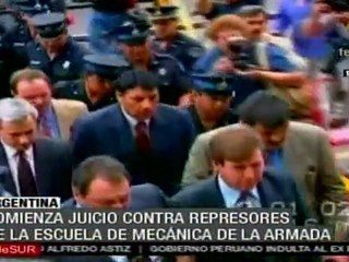 Inician juicio a represores en Argentina