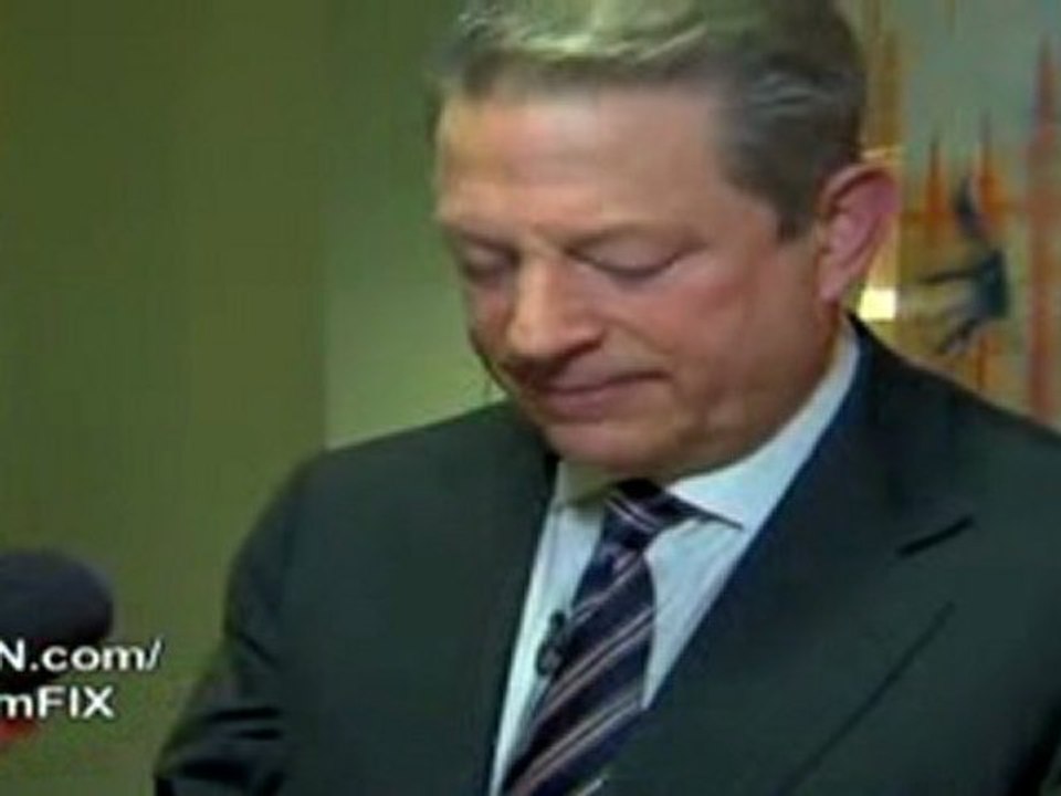 Al Gore Reads His Global Warming Poem To CNN Reporter