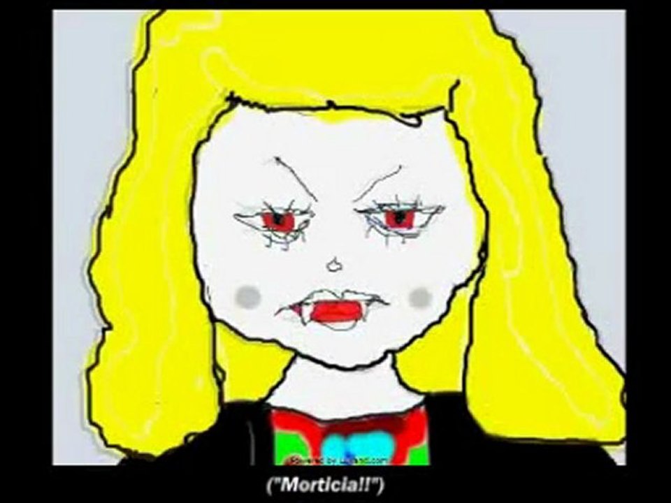 Morticia has to see the school psychologist