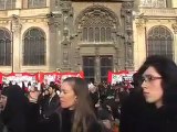 Flash-mob Paris. Caravane Genève-Copenhague, paysans du sud