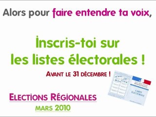 Inscris-toi sur les listes électorales avant le 31 décembre!