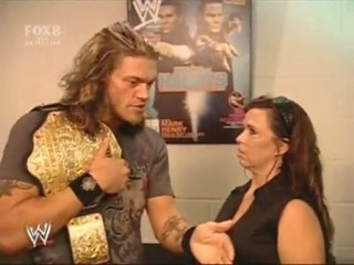 Edge & Vickie backstage - sd 29.06.07