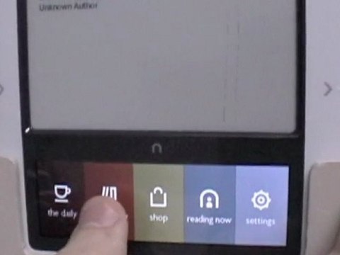 Barnes and Noble nook eReader Video Demonstration