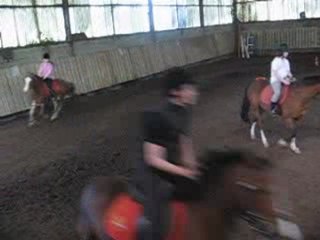 Laurine sur Kéops au galop