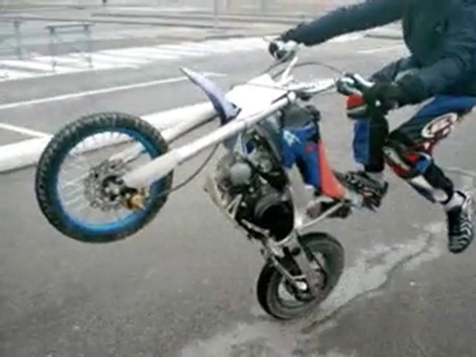 pit bike stunt