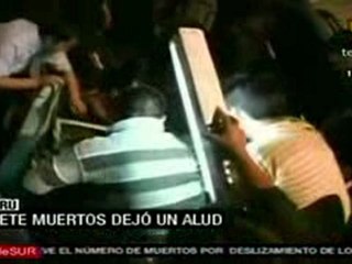 Alud en Peru, al menos 7 muertos