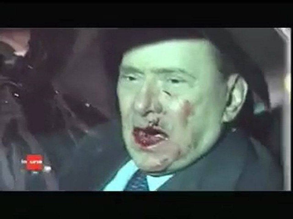 info :Berlusconi frappé par un projectile !!!13/12/2009
