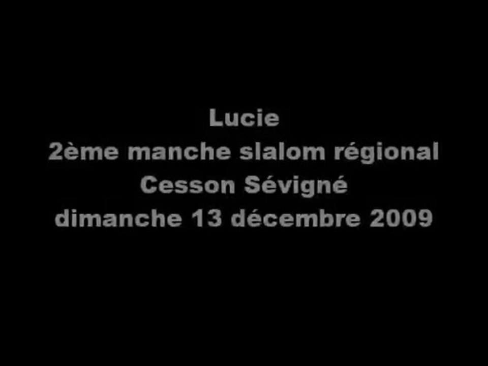 Lucie - 2ème manche slalom régional de Cesson Sévigné