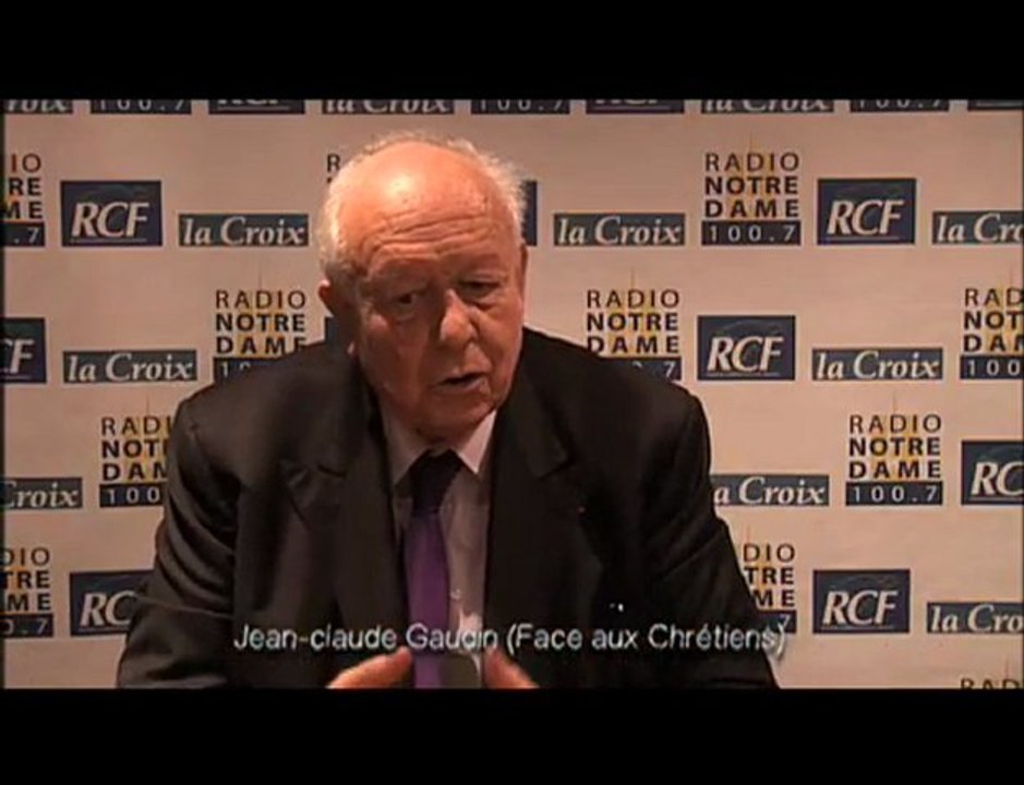 Jean-Claude Gaudin - Face aux Chrétiens partie 3 - 9/12/2009