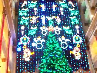 Wanamaker's Christmas Light Show at Macy's, Phila Pt 2