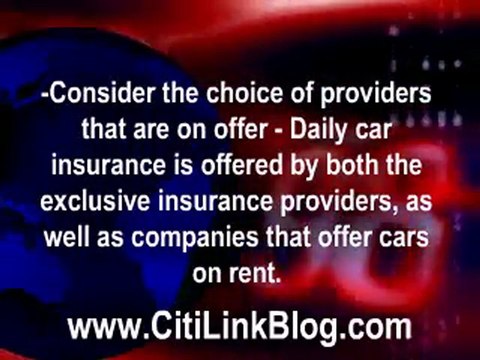 5 Things You Need To Know about Daily Car Insurance